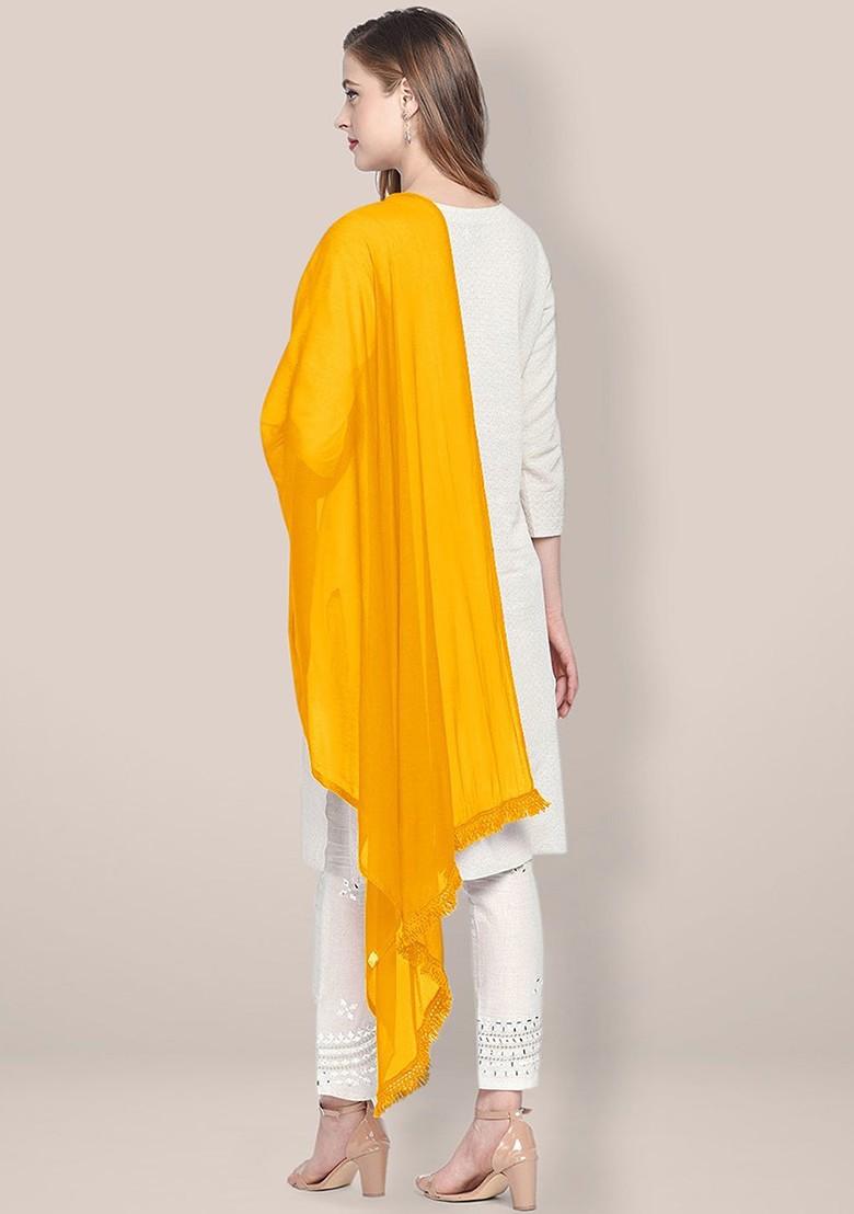 Solid Chiffon Dupatta