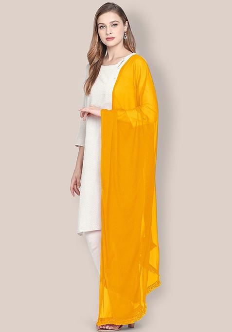 Solid Chiffon Dupatta