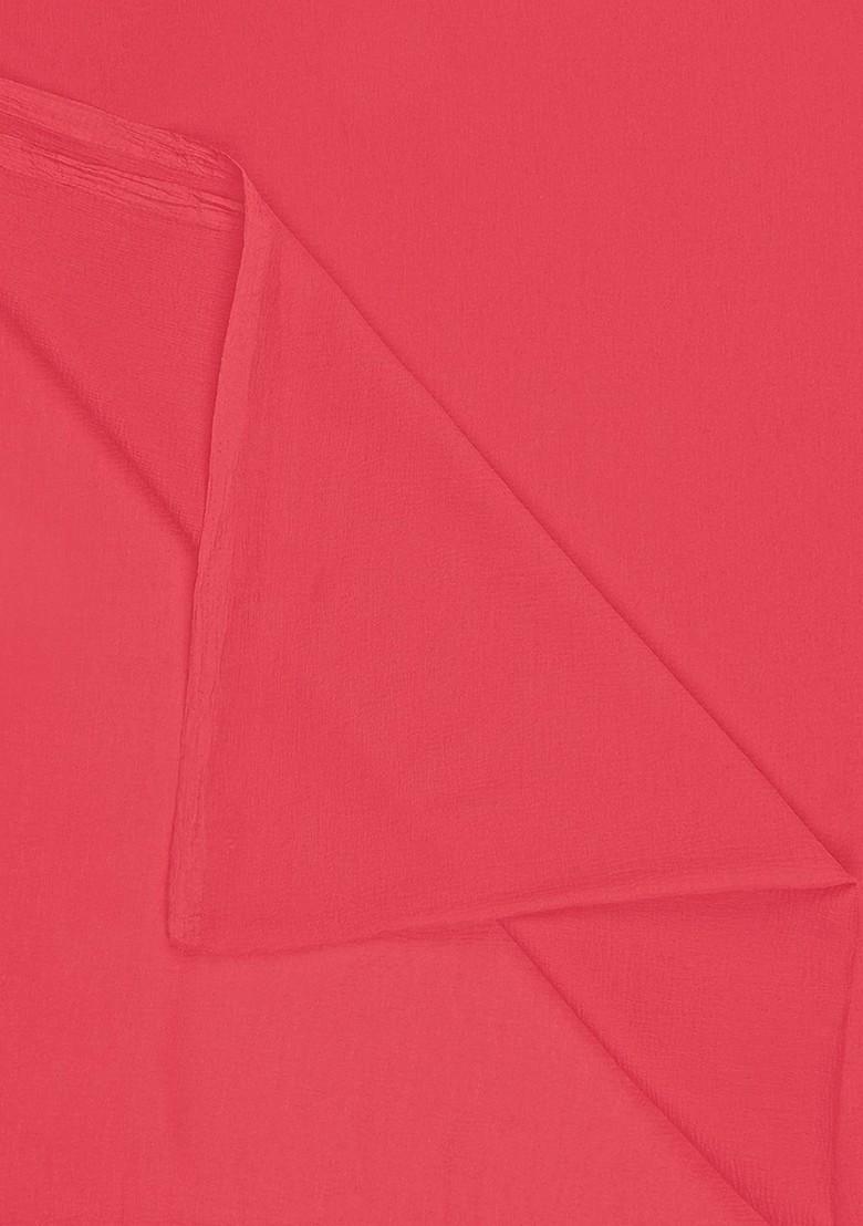 Chiffon Dupatta With Fringed Border