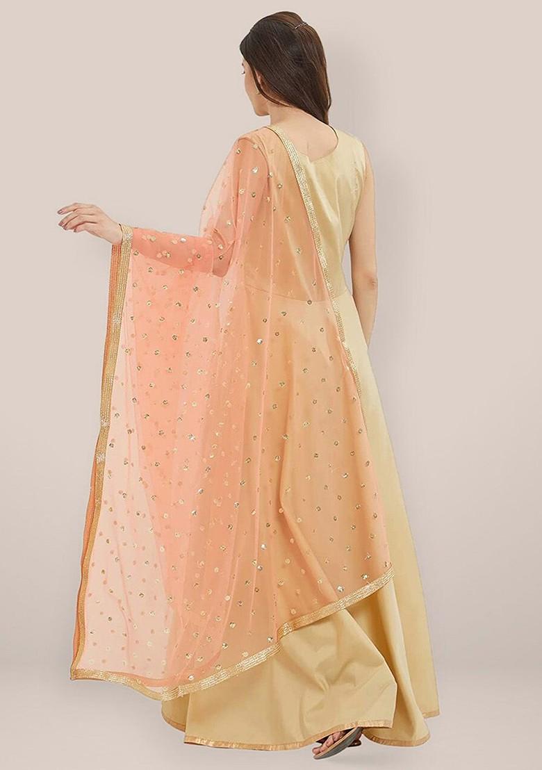 Embroidered Dupatta With Sequinned