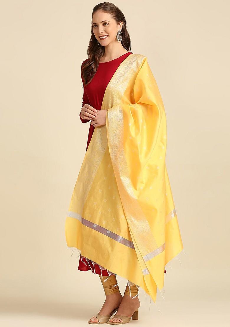 Ethnic Motifs Woven Design Dupatta