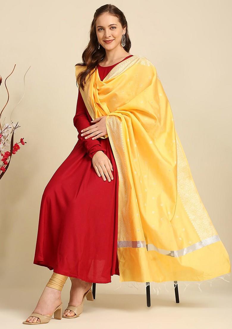 Ethnic Motifs Woven Design Dupatta