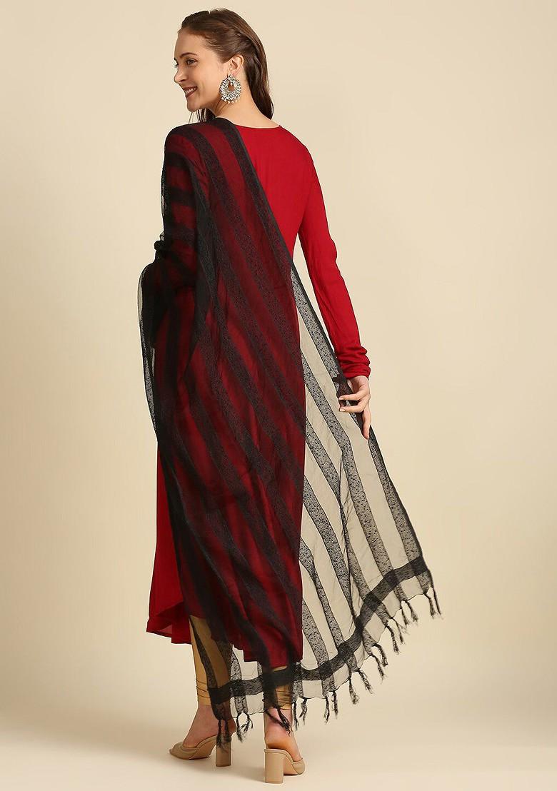 Woven Design Organza Dupatta