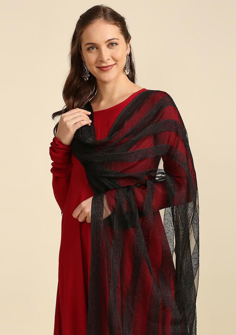 Woven Design Organza Dupatta