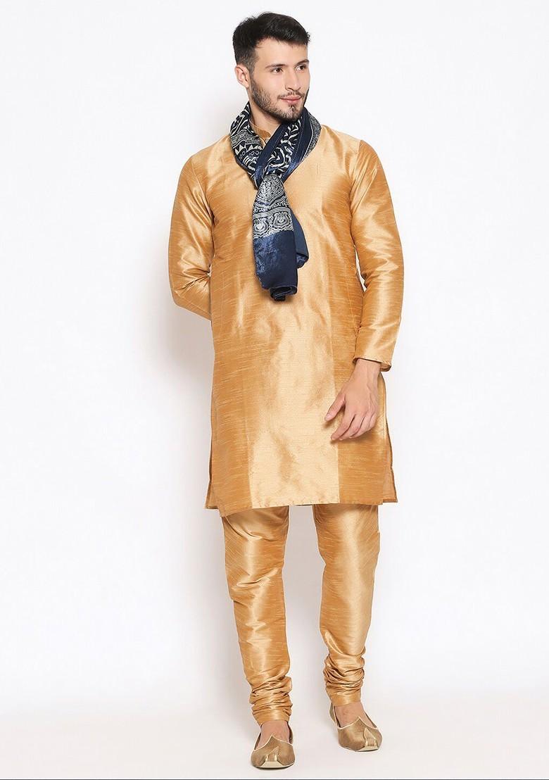 Men Blue And Silver Toned Ethnic Motifs Printed Block Print Dupatta