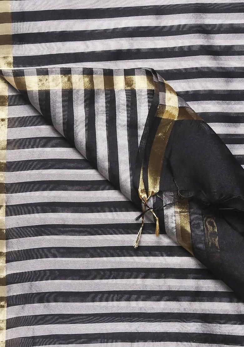 Black Striped Dupatta