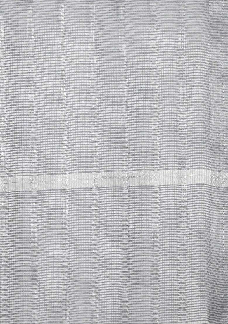 Grey Woven Design Dupatta - Indya