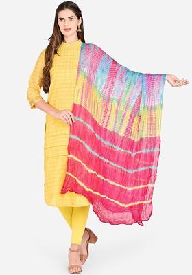 Multicoloured Leheriya Dupatta