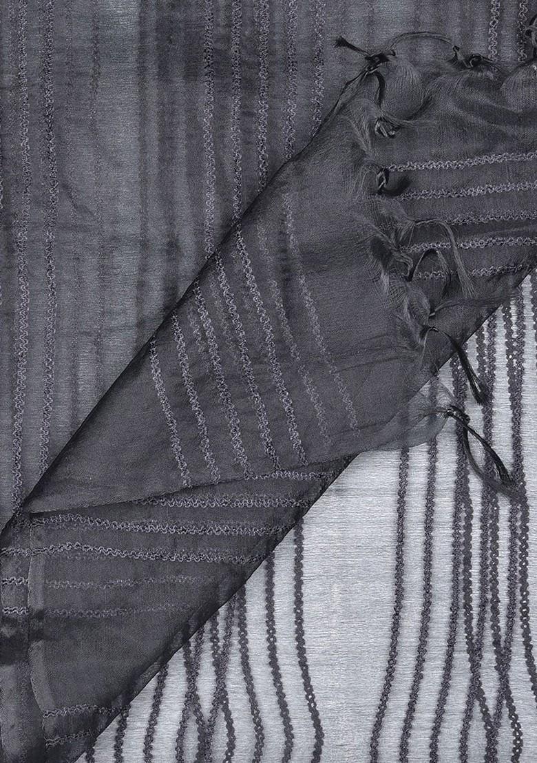 Black Striped Dupatta