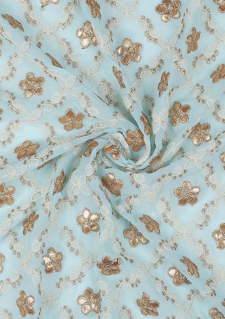 Embroidered Dupatta With Gotta Patti