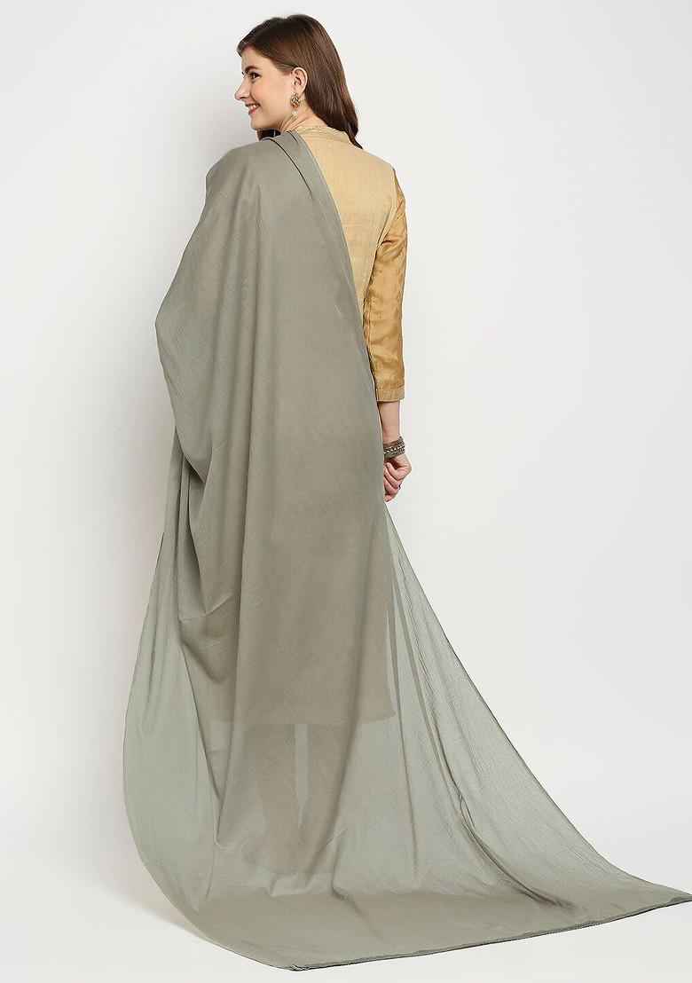 Green Pure Cotton Dupatta