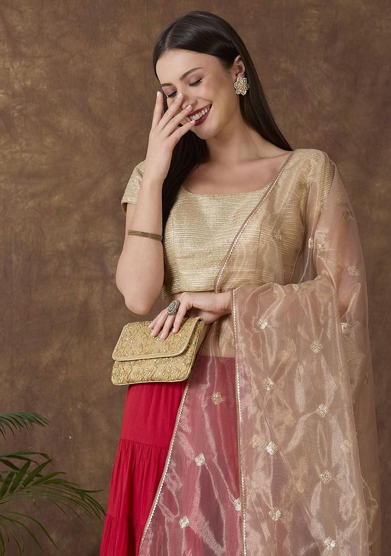 Embroidered Dupatta With Sequinned