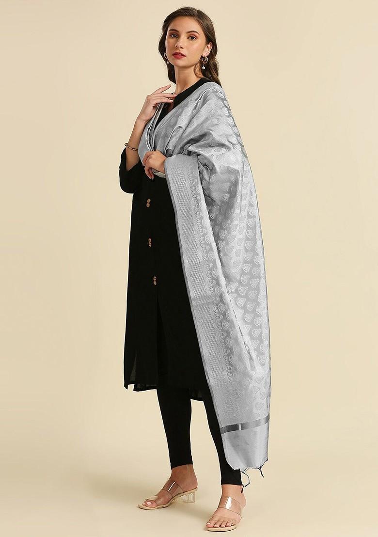 Ethnic Motifs Woven Design Dupatta