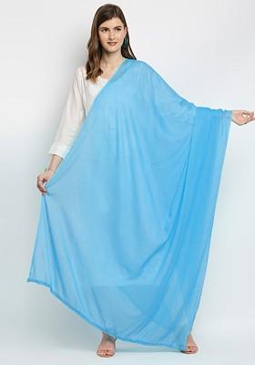 Blue Pure Cotton Dupatta