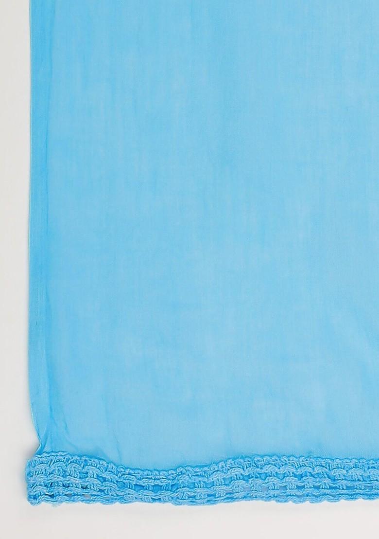Blue Pure Cotton Dupatta