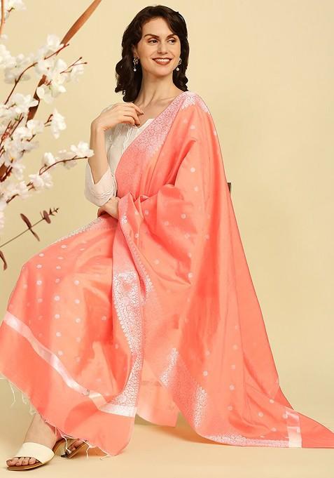 Ethnic Motifs Woven Design Dupatta