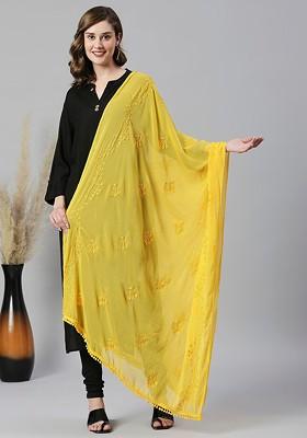 Embroidered Chiffon Dupatta