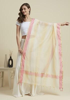 Striped Chanderi Silk Dupatta