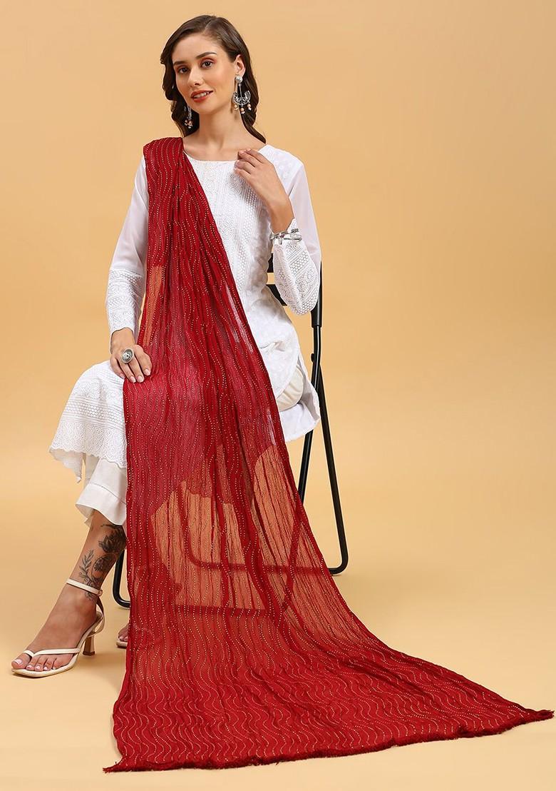 Embellished Chiffon Dupatta