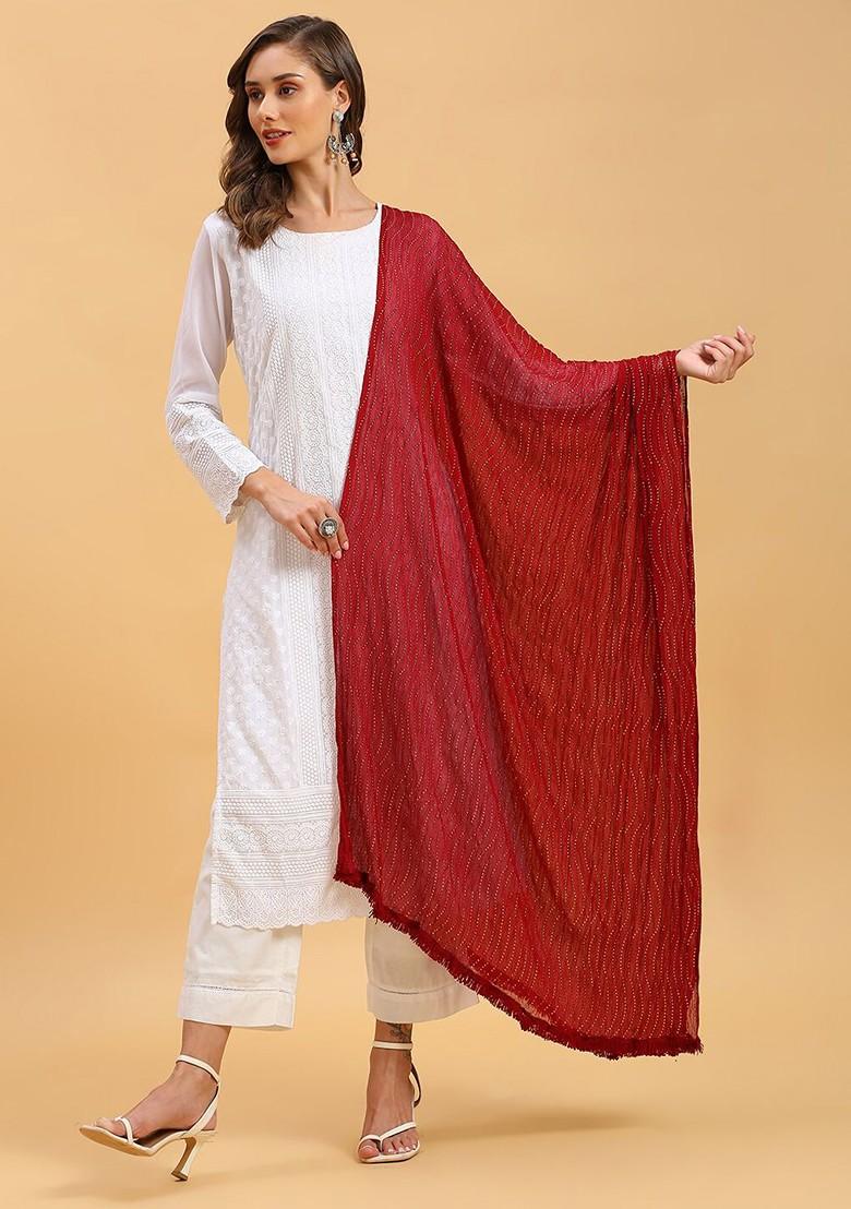 Embellished Chiffon Dupatta