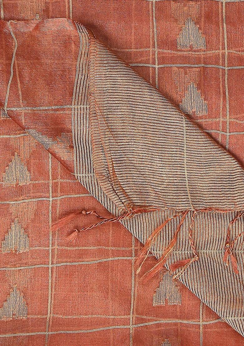 Ethnic Motifs Woven Design Organza Dupatta