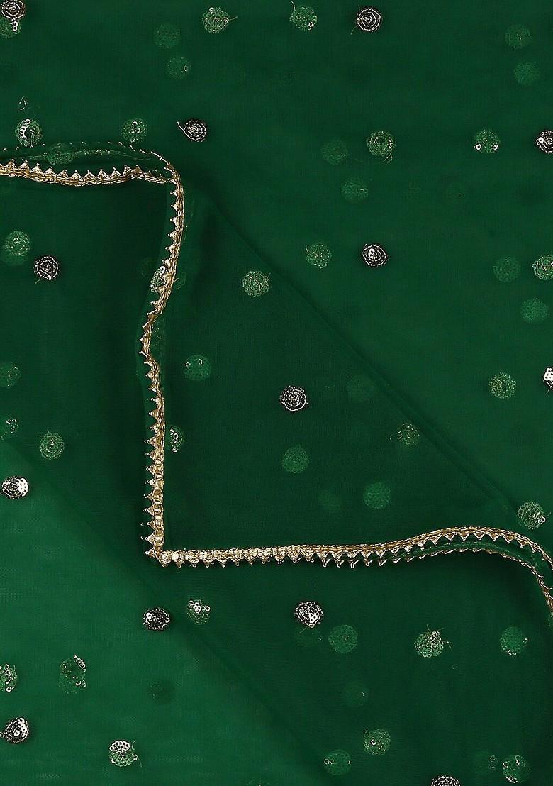 Embellished Sequinned Net Dupatta