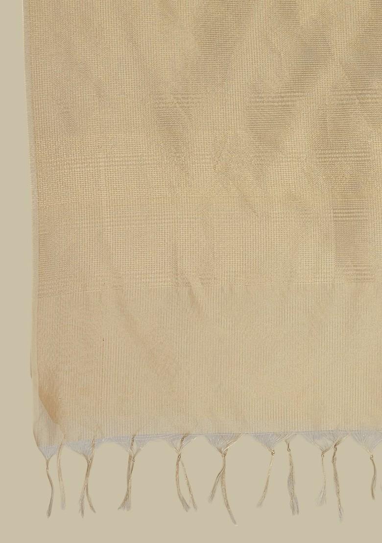 Self Design Zari Dupatta