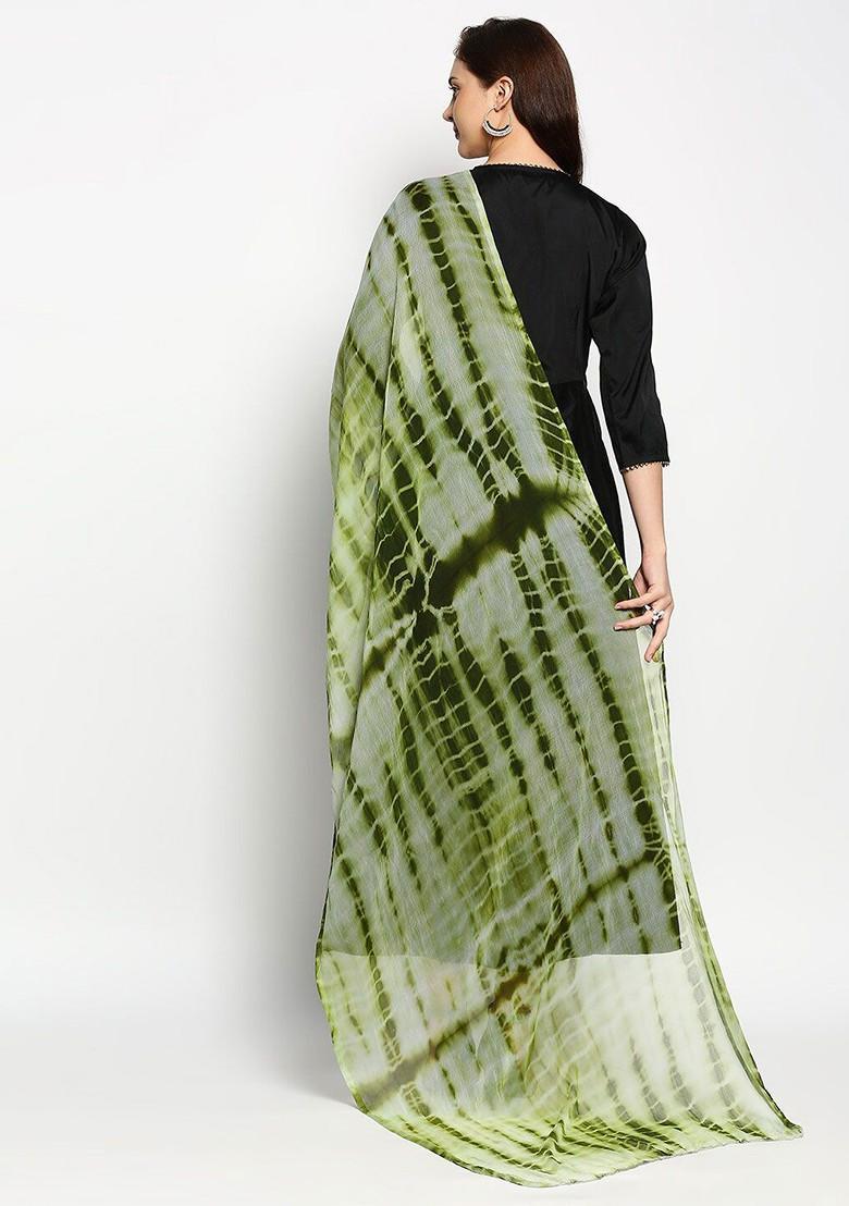 Dyed Shibori Dupatta