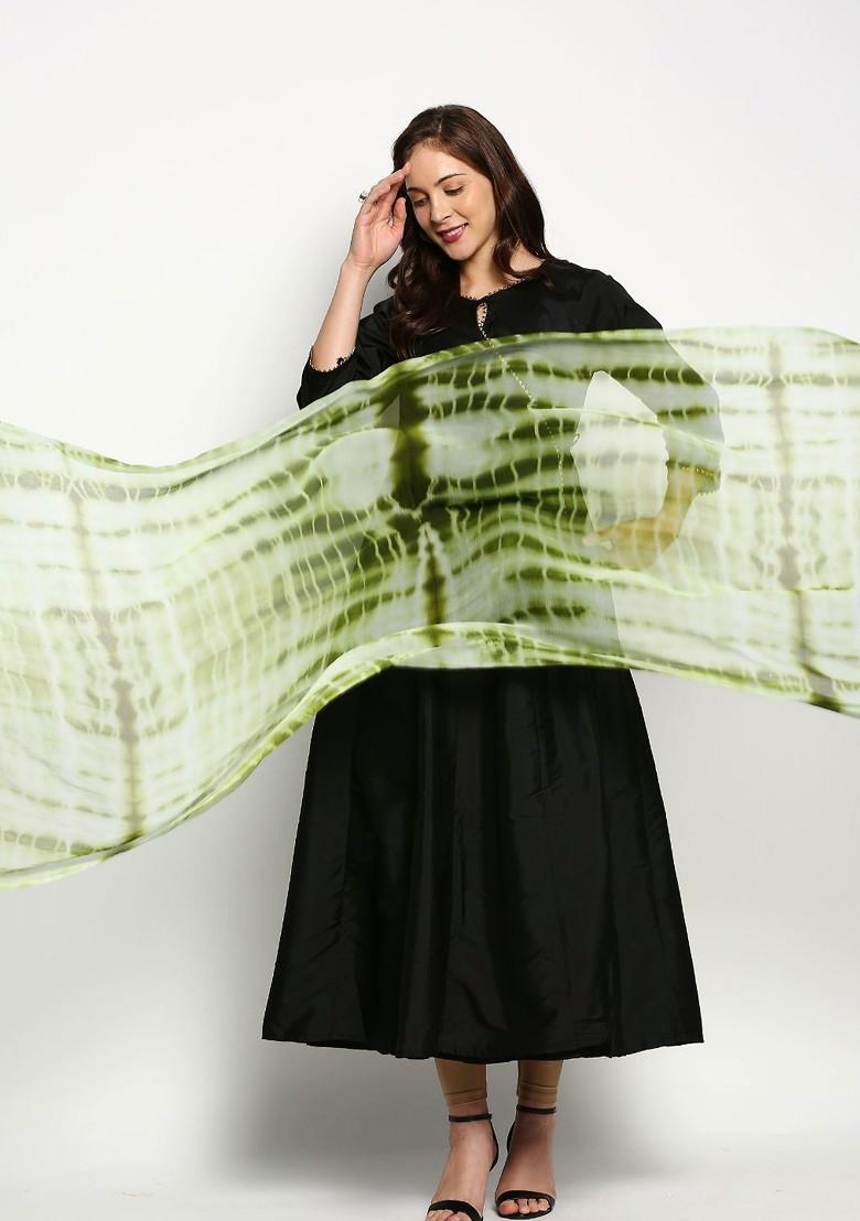 Dyed Shibori Dupatta