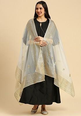 Embroidered Organza Gotta Patti Dupatta