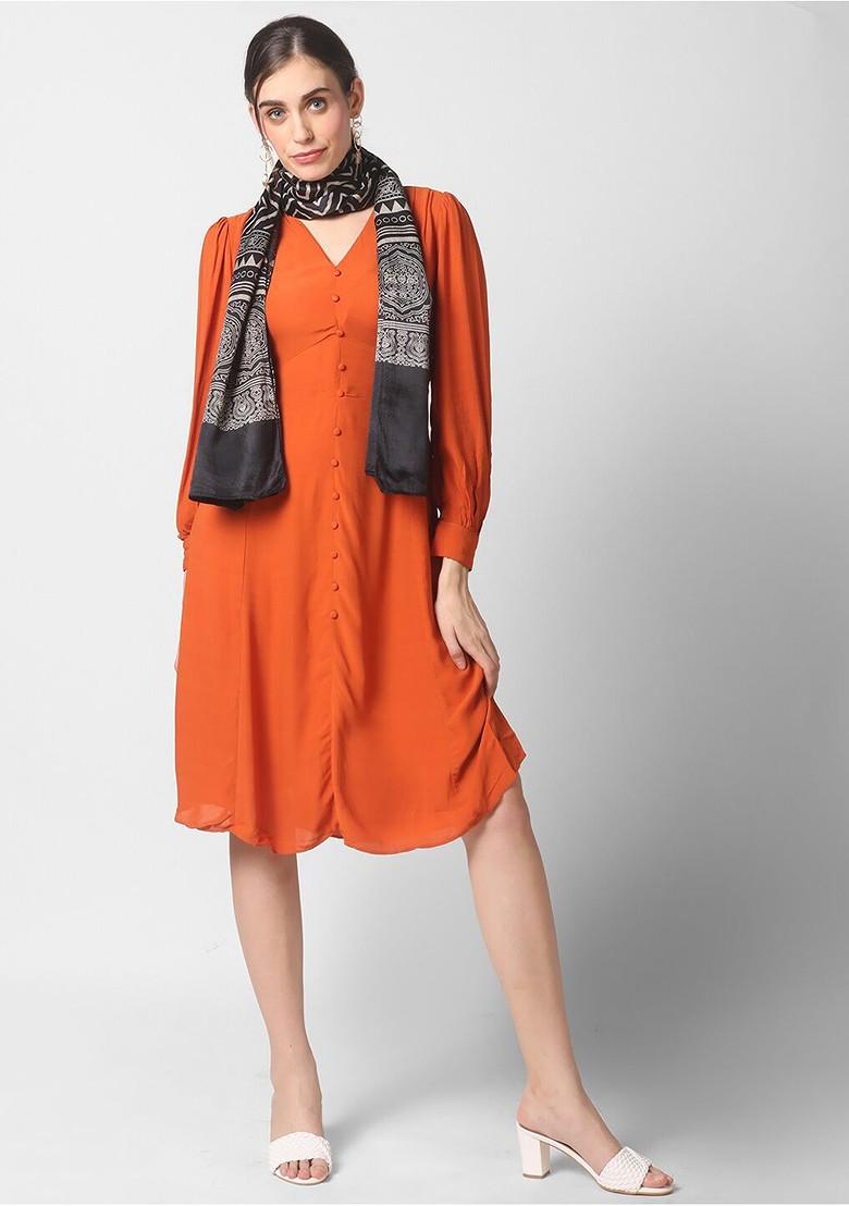 Black And Grey Printed Block Print Dupatta