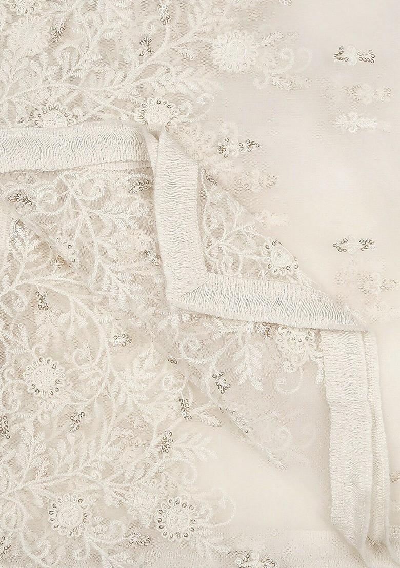 Embroidered Net Dupatta