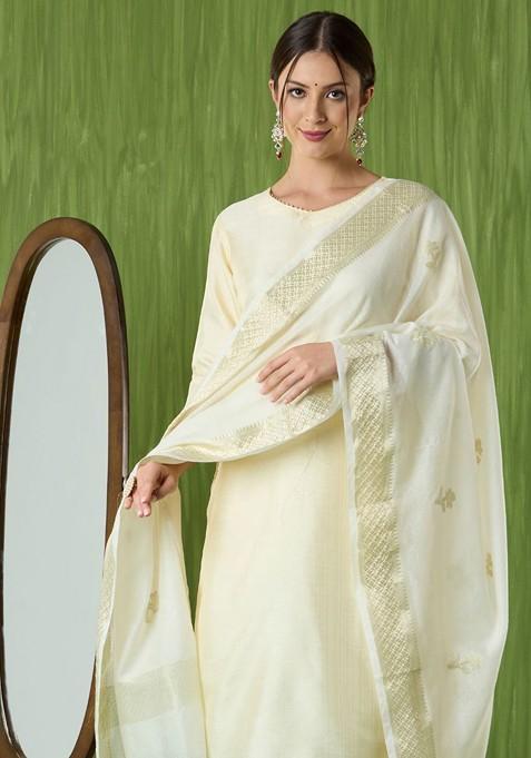 Woven Design Dupatta