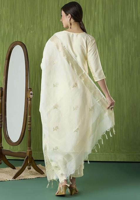 Woven Design Dupatta
