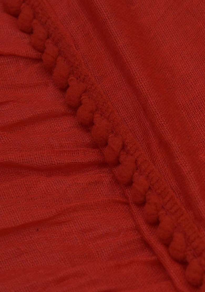 Blue Poly Blend Pack Of 3 White Dupattas - Indya