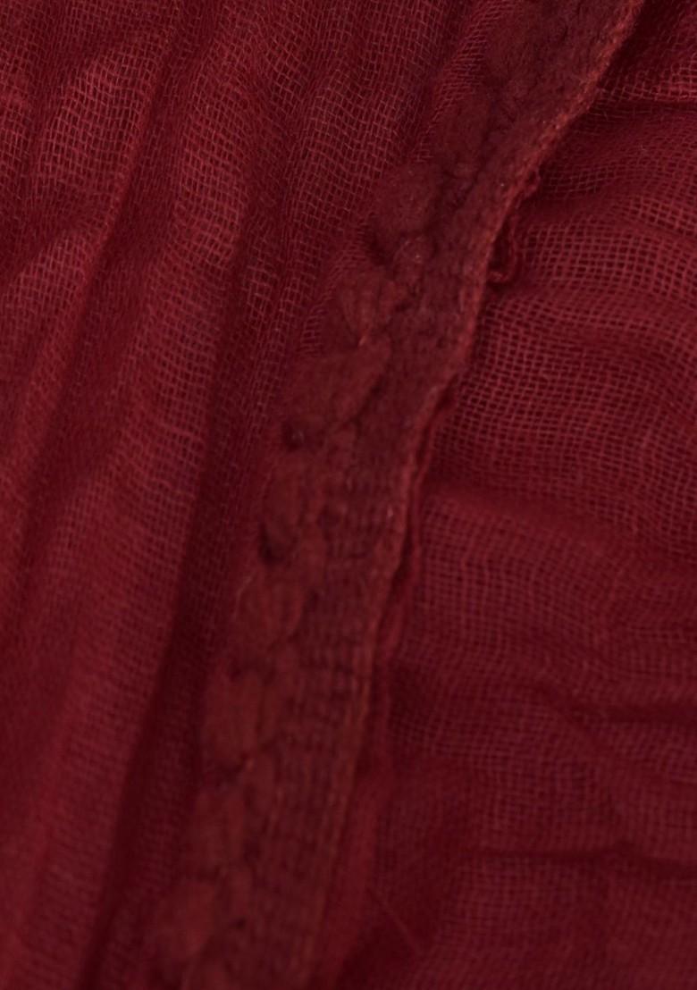 Beige Poly Blend Pack Of 2 White Dupattas