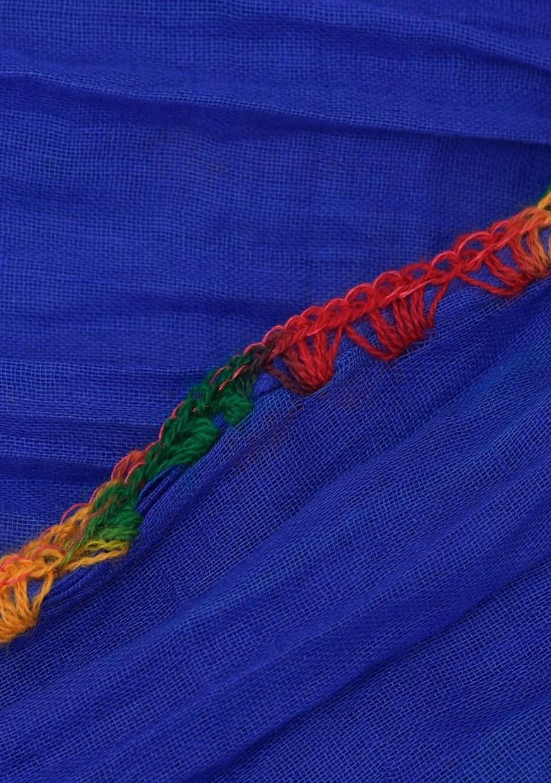 Red Poly Blend Pack Of 3 Whitetaping Border Dupatta