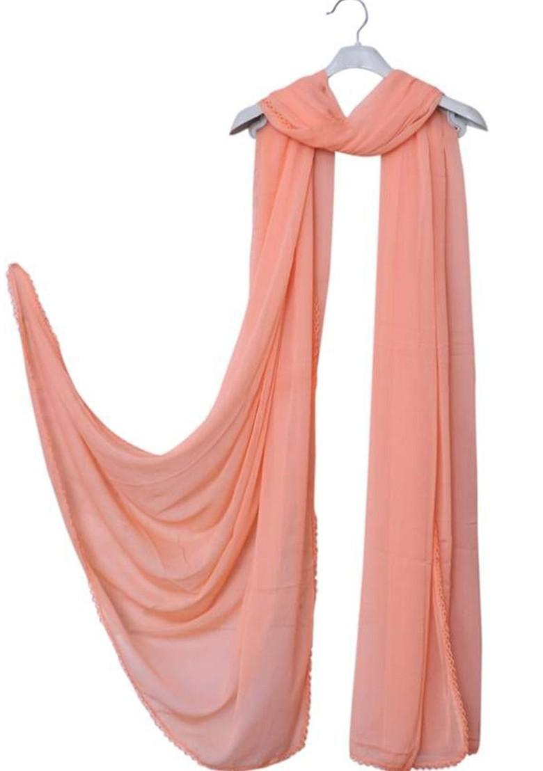 Peach Chiffon Chiffon Dupatta