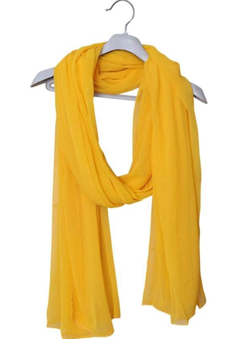 Yellow Chiffon Chiffon Dupatta