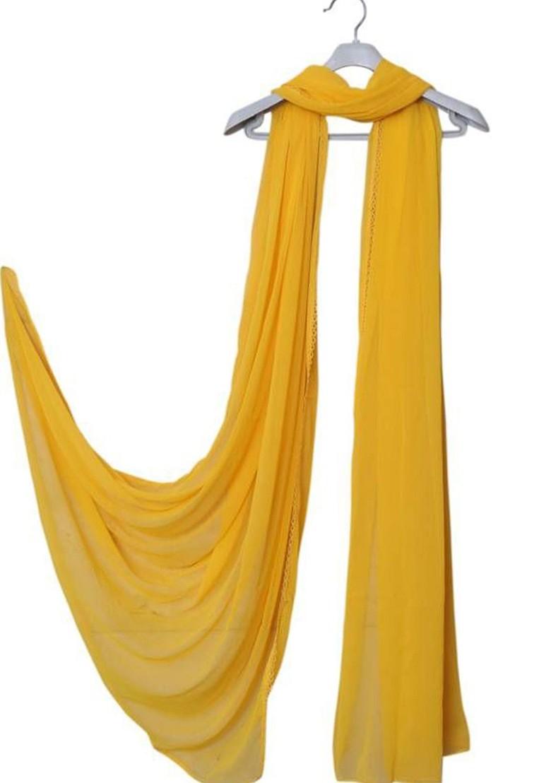 Yellow Chiffon Chiffon Dupatta