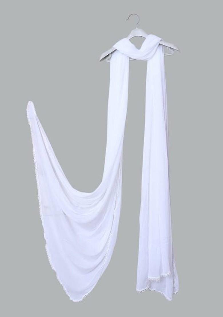 White Chiffon Dupatta
