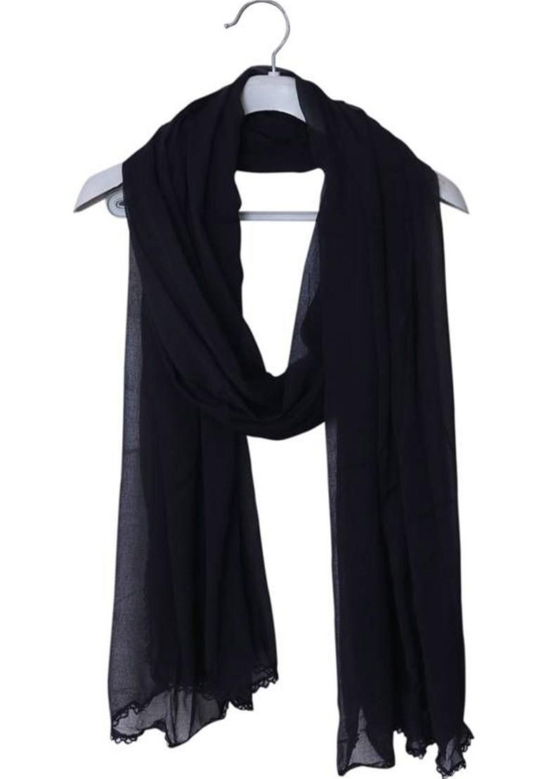 Black Chiffon Chiffon Dupatta