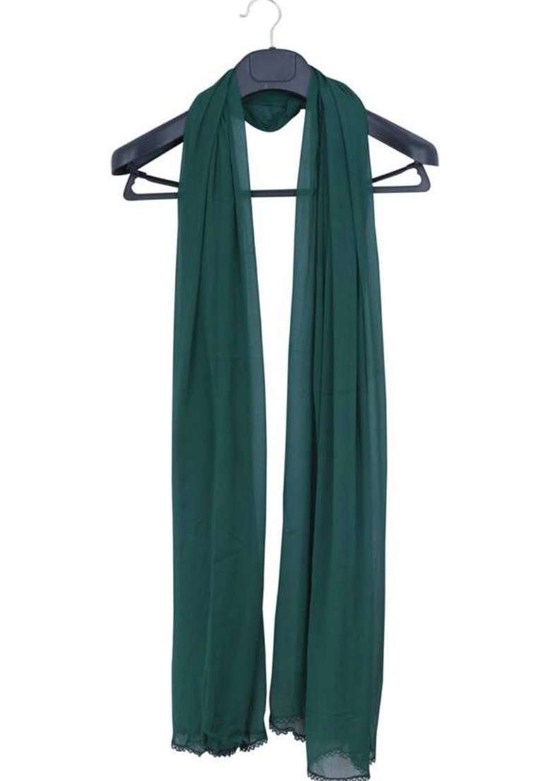 Green Chiffon Chiffon Dupatta - Indya