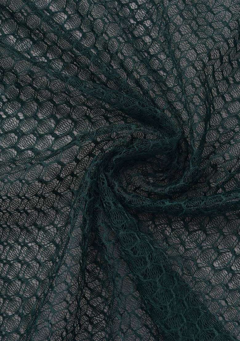Green Poly Blend Selection Of 2 Geometric Woven Design Dupatta - Indya