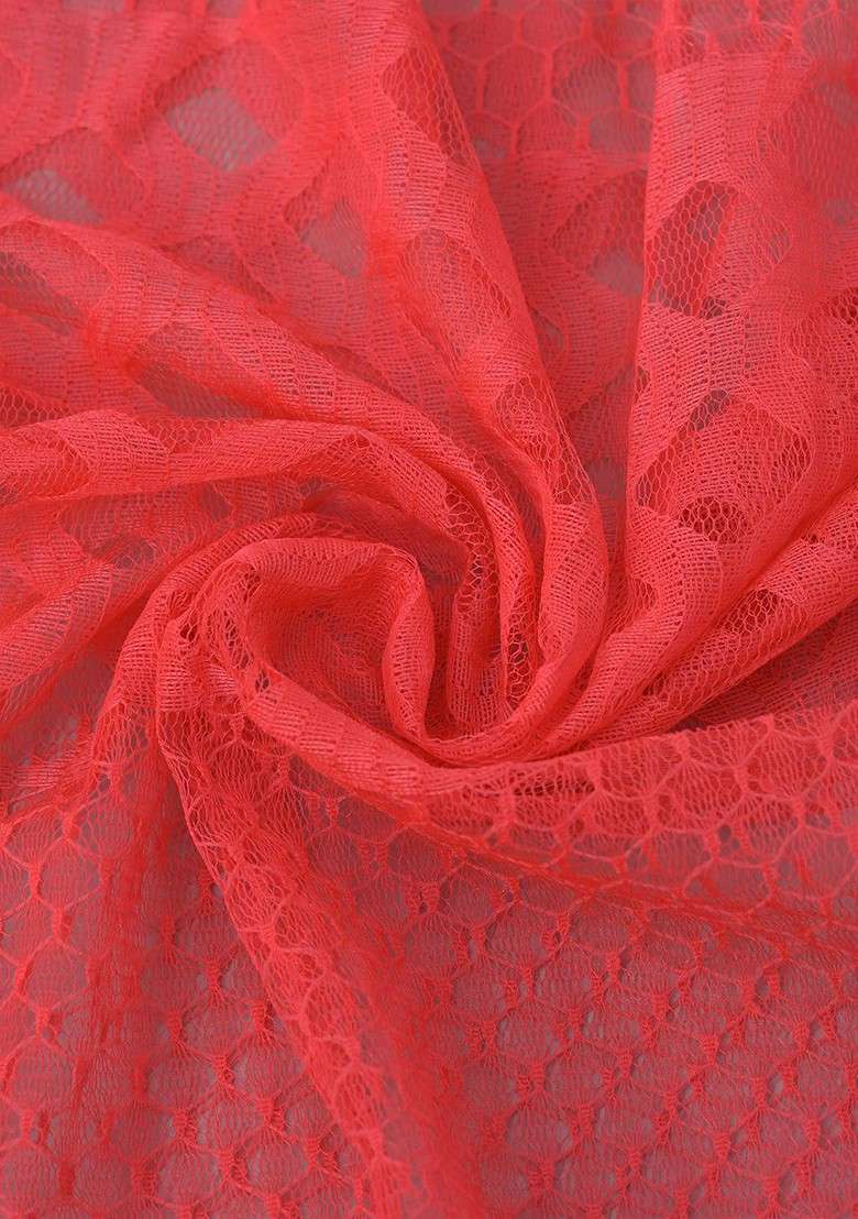 Pink Poly Blend Selection Of 3 Geometric Woven Design Dupatta - Indya