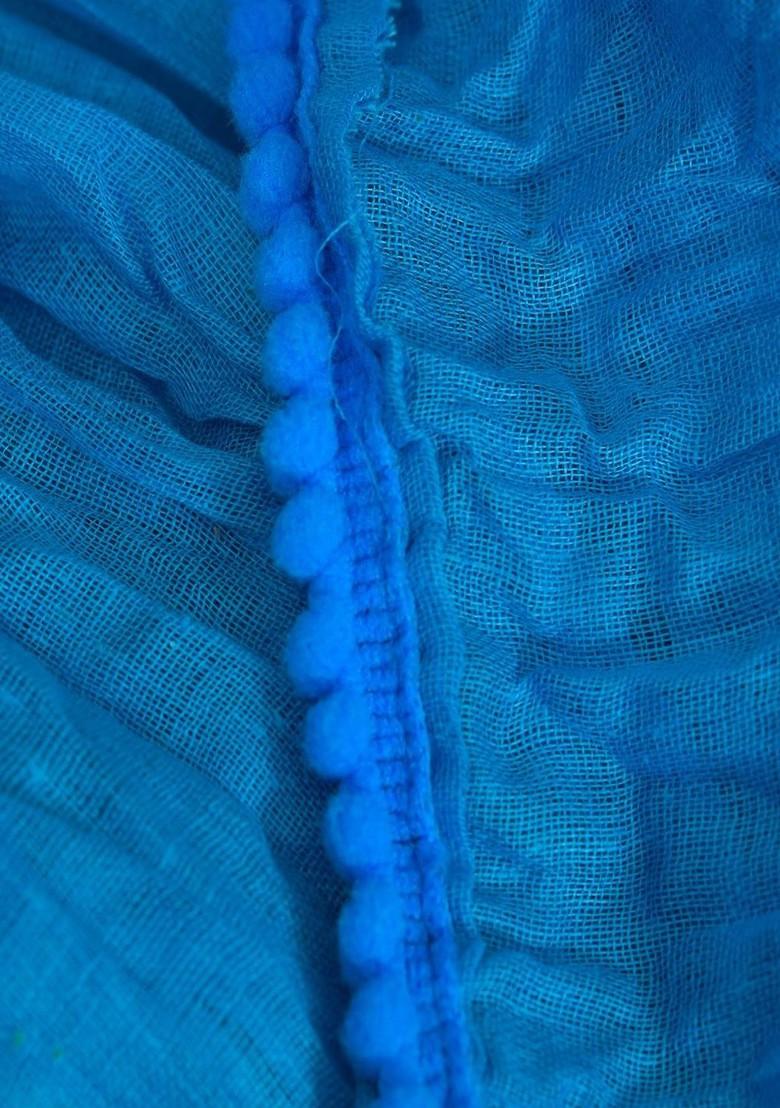 Yellow Poly Blend Pack Of 2 White Dupattas