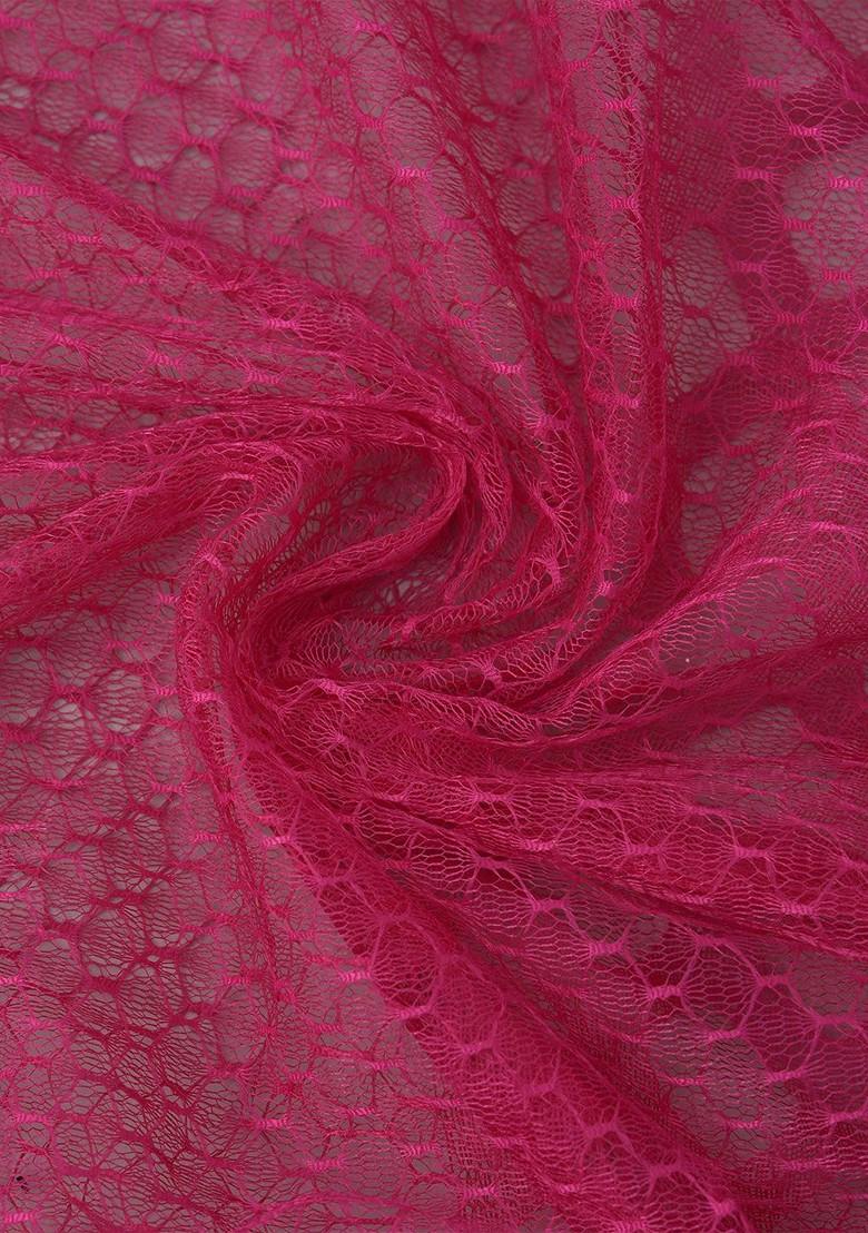 Pink Poly Blend Selection Of 6 Geometric Woven Design Dupattas