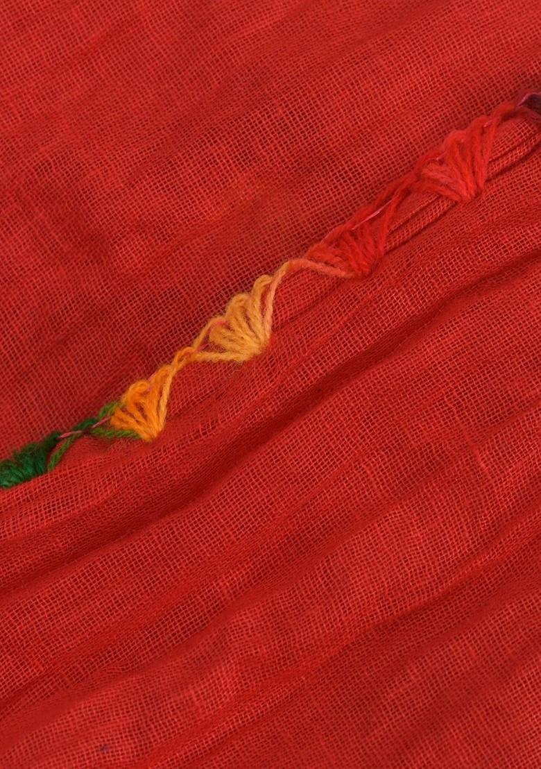 Blue Poly Blend Pack Of 3 White Dupattas