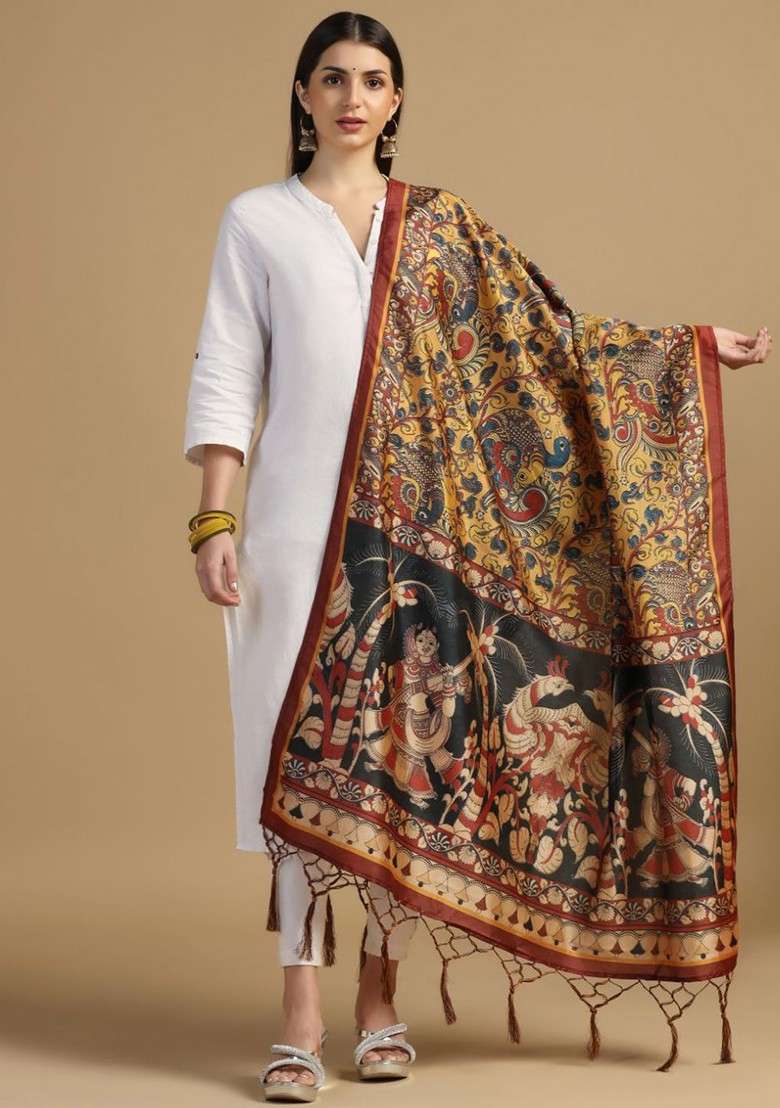 Ethnic Motifs Printed Dupatta - Indya