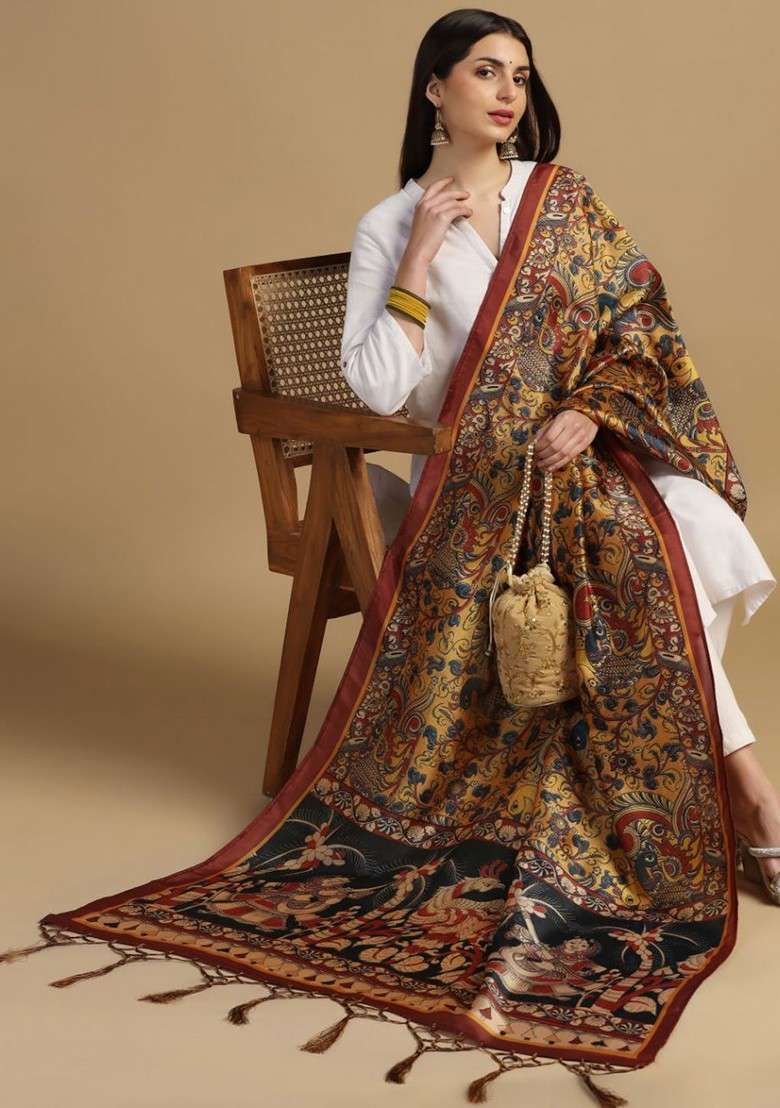 Ethnic Motifs Printed Dupatta - Indya